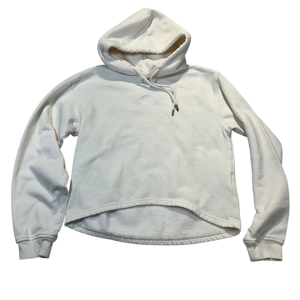 The North Face Hoodie Women Medium White Cropped High Low Gorpcore Athleisure